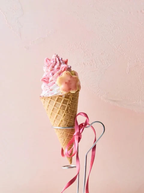 桜のソフトクリーム
