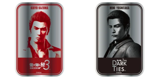 龍が如く 極３と３外伝 Dark Tiesのメタルステッカー