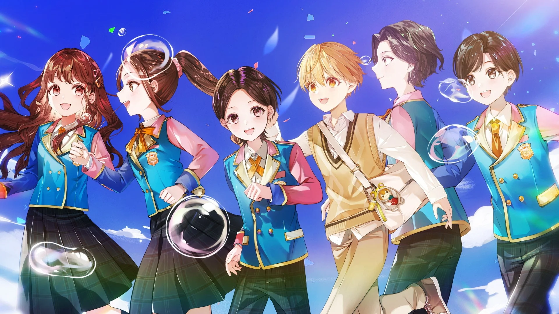 アニメーションMV「イロドリステップ」で共演するおはキッズ風とるぅと風のキャラクターたち