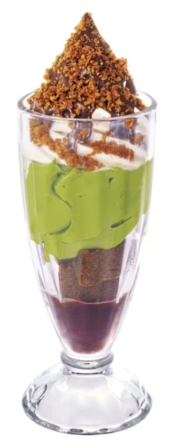 コメダ珈琲店初のパフェ「ブラックモンブランパフェ -宇治抹茶仕立て-」