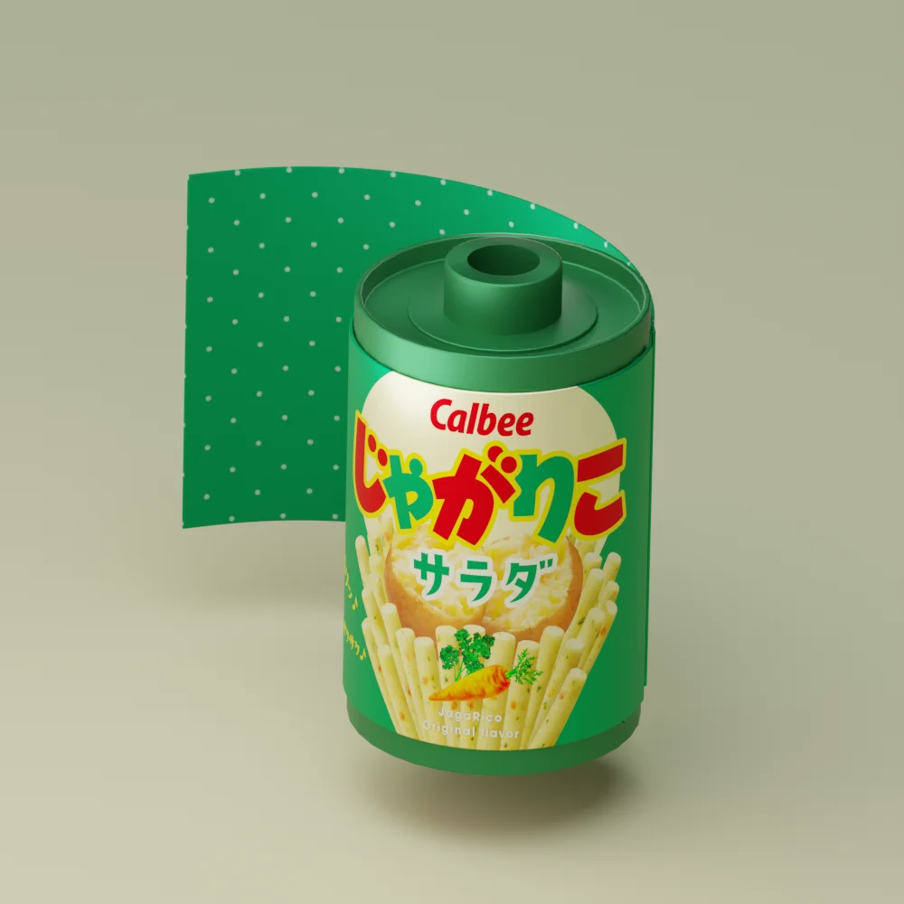 じゃがりこミントスクロールのコモンデザイン