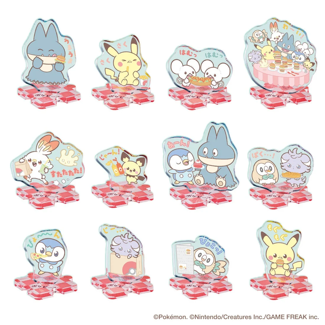 ポケピース先行発売商品のちょこんとつながるアクリルスタンド全12種