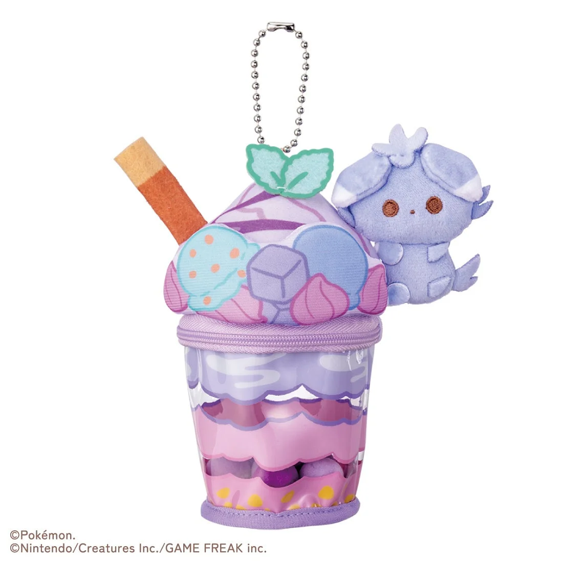 ポケピース先行発売商品のニャスパーブルーベリーパフェぬいぐるみチャーム