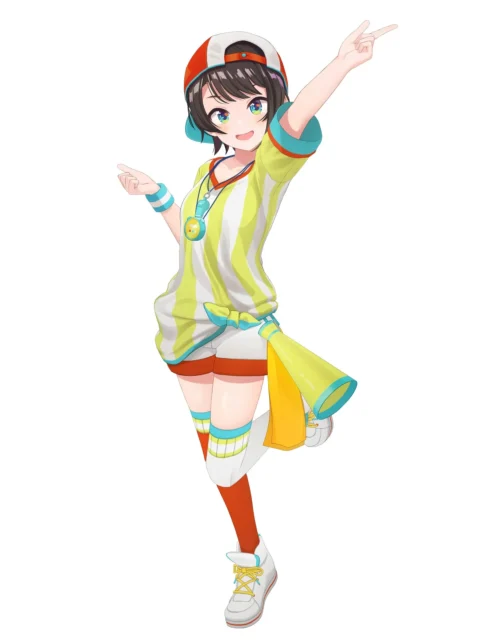 ホロライブ所属VTuber大空スバルさんのキャラクターイラスト