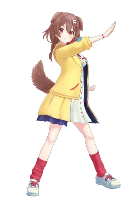 ホロライブ所属VTuber戌神ころねさんのキャラクターイラスト