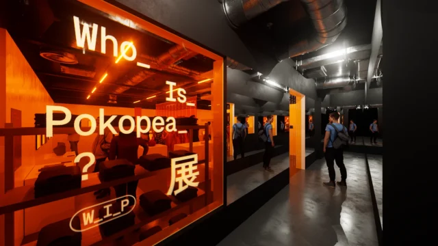 『Who_Is_Pokopea_?展』の没入型展示会場イメージ