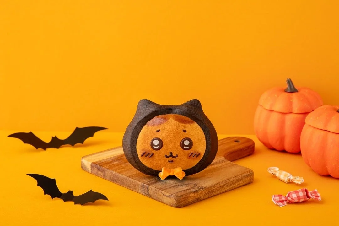 黒猫姿のハチワレパン（ほうじ茶クリーム）