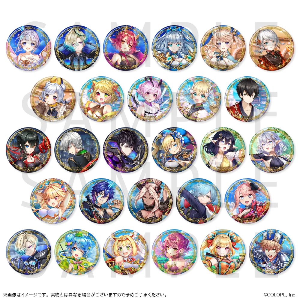トレーディング缶バッジ vol.8のキャラクターデザイン