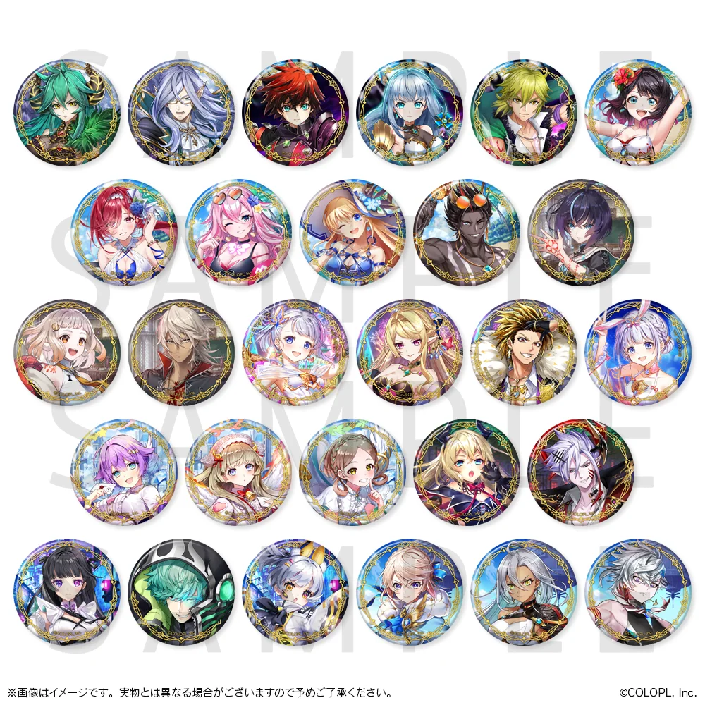 トレーディング缶バッジ vol.9のキャラクターデザイン