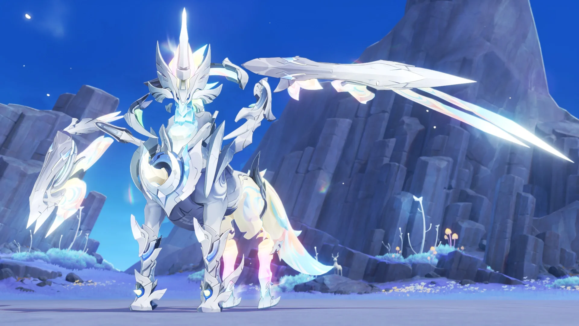 新たな魔神任務で登場するユニコーンのような姿の敵キャラクター