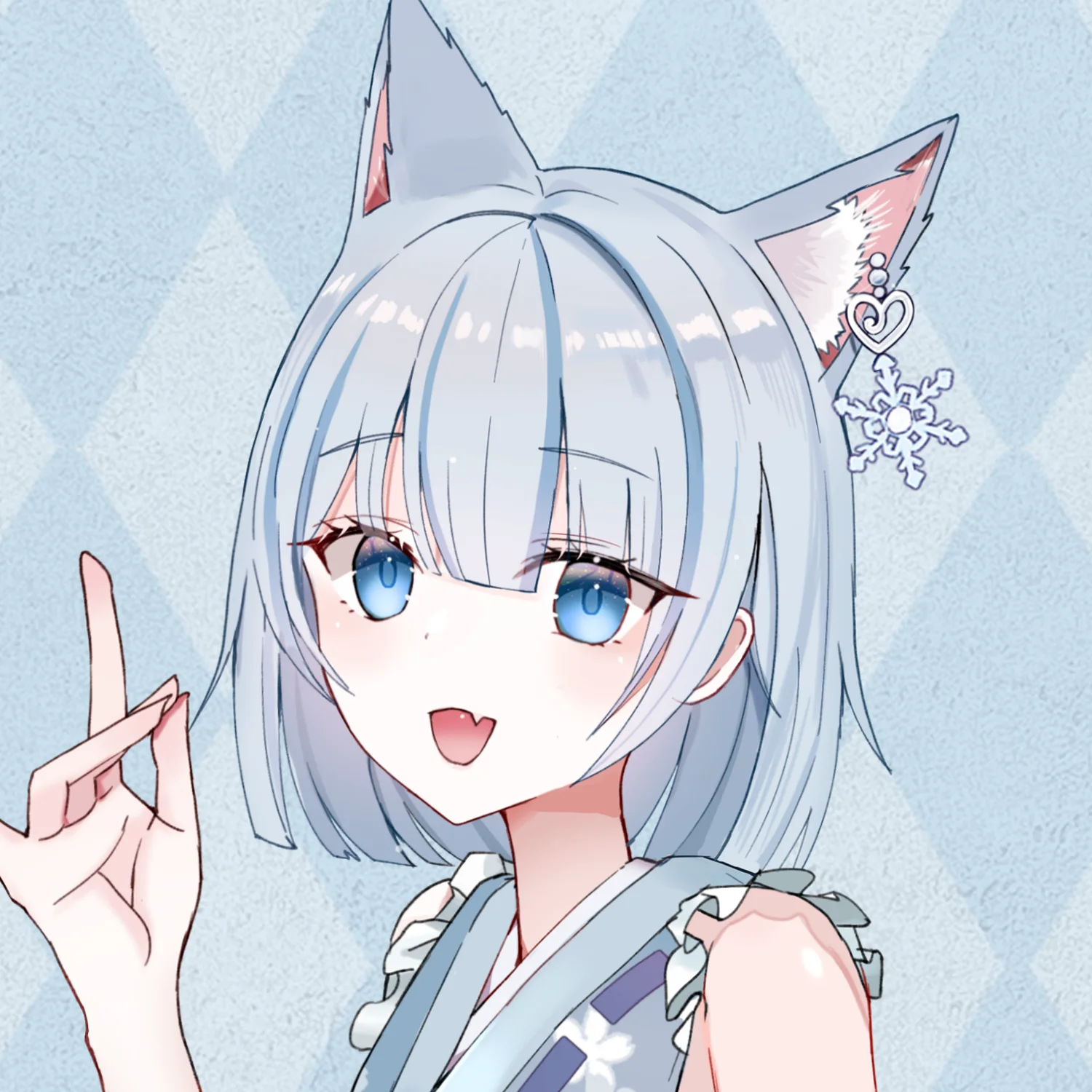 クインテのメンバー「雪月花コハク」のキャラクタービジュアル