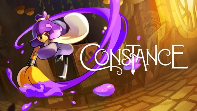2Dアクションアドベンチャー『Constance』のタイトルロゴとキービジュアル