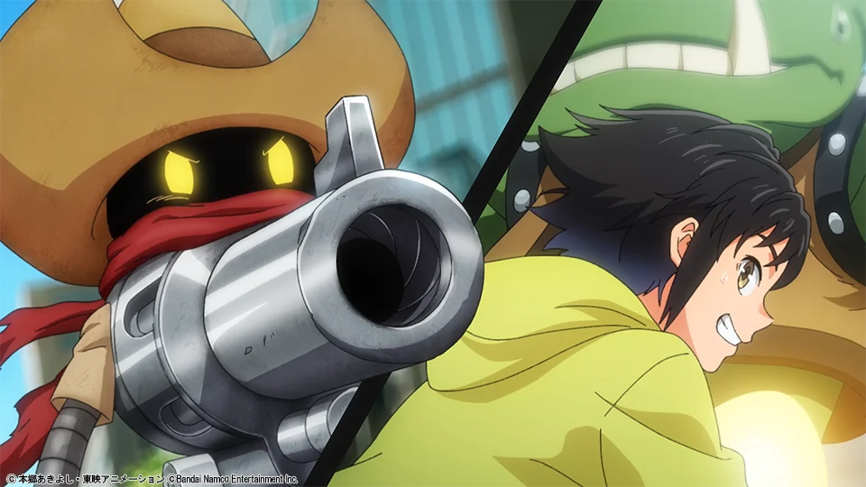 短編アニメーション『デジモンストーリー タイムストレンジャー Prelude』よりリボルモンとユウタ