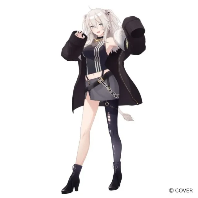 ホロライブ所属VTuber「獅白ぼたん」のキャラクターイラスト