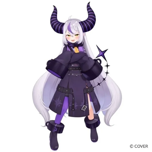 ホロライブ所属VTuber「ラプラス・ダークネス」のキャラクターイラスト