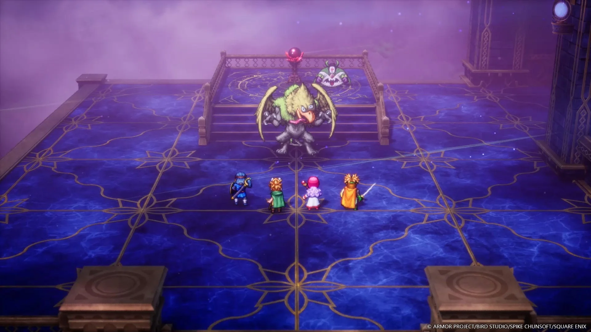 HD-2D版『ドラゴンクエストI&II』のゲーム画面(戦闘シーン)