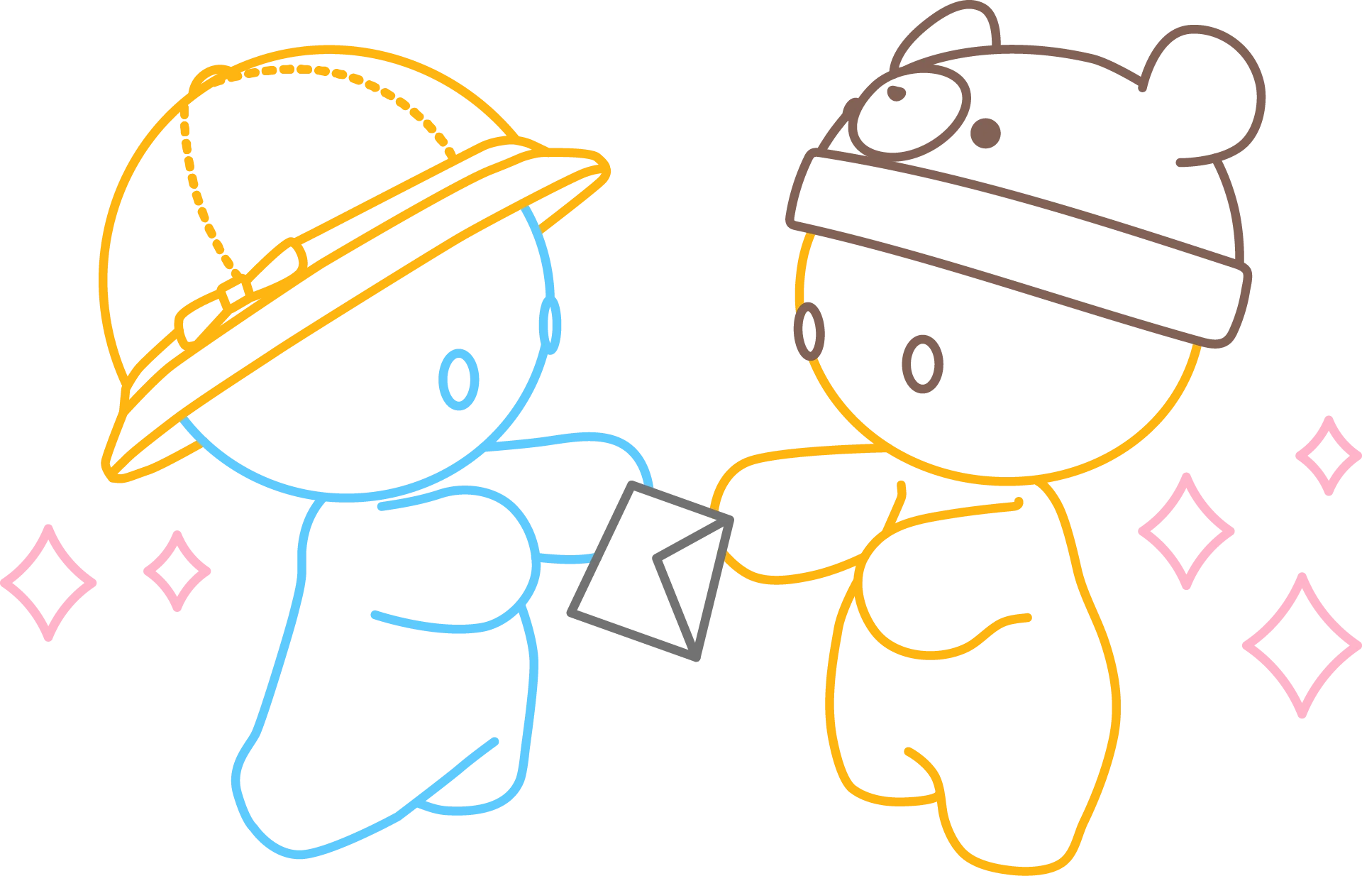 ドロボー幼稚園のコラボ企画募集を示すイラスト