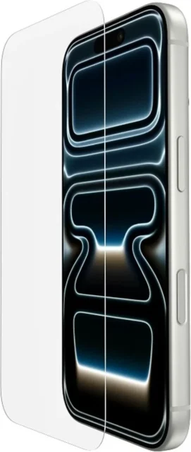 Belkin ScreenForce InvisiGlassリサイクルガラス保護フィルムをiPhoneに貼るイメージ
