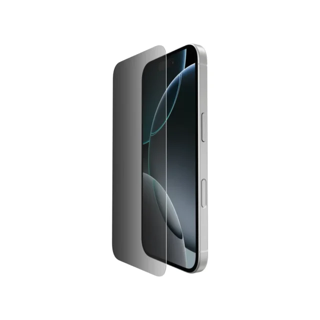 Belkin ScreenForce InvisiGlass覗き見防止保護フィルムをiPhoneに貼るイメージ