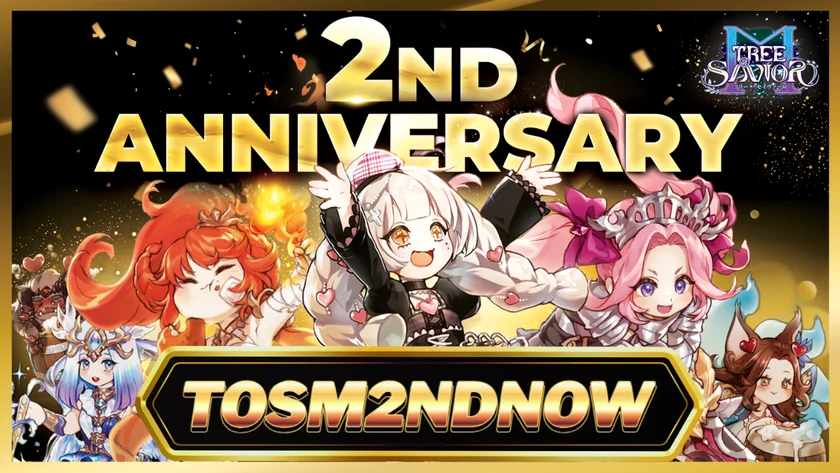 2周年記念の報酬交換コード「TOSM2NDNOW」の告知