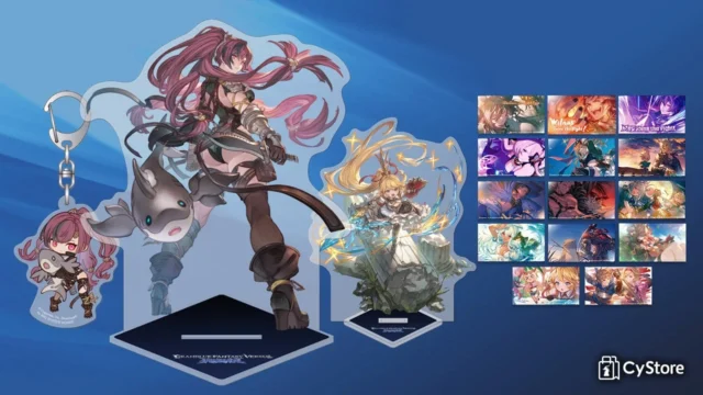 CyStoreのメグ参戦記念グッズ集合写真