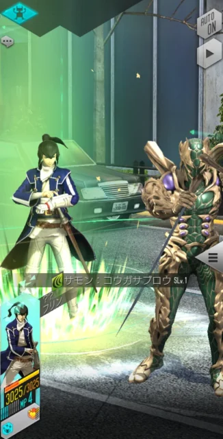 新キャラクター「フリン」の戦闘中のスキル発動画面