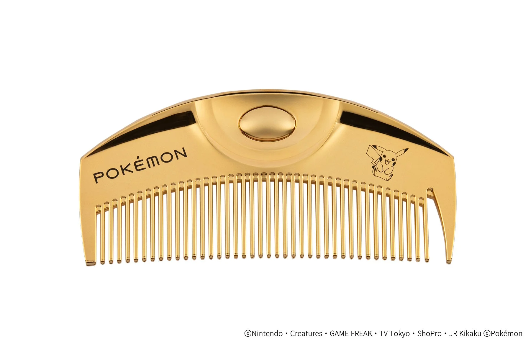 ピカチュウデザインのラブクロムK24GPツキ ゴールドヘアコーム