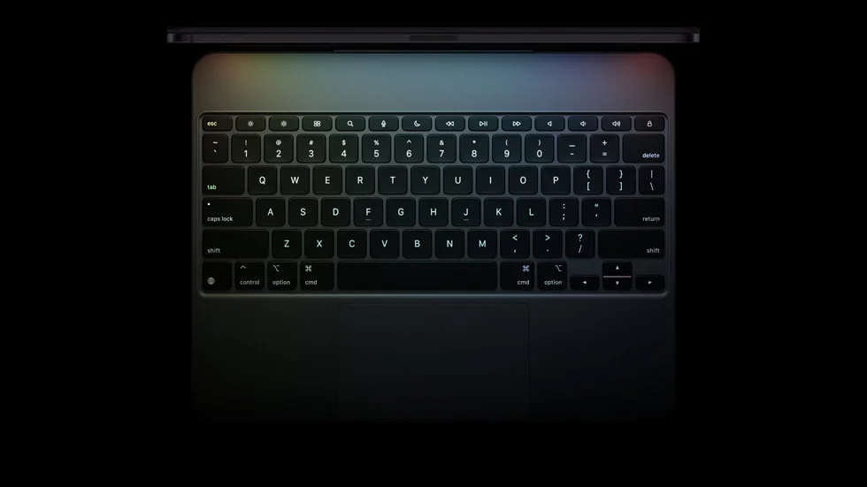 M5チップ搭載iPad Pro用Magic Keyboardのキーボード部分クローズアップ