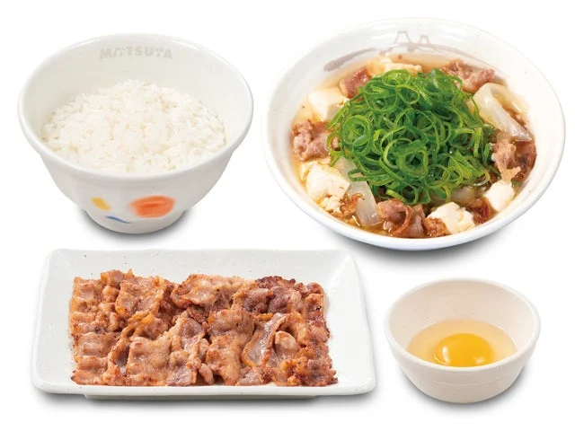 具だくさん肉吸いカルビ焼肉定食のセット内容