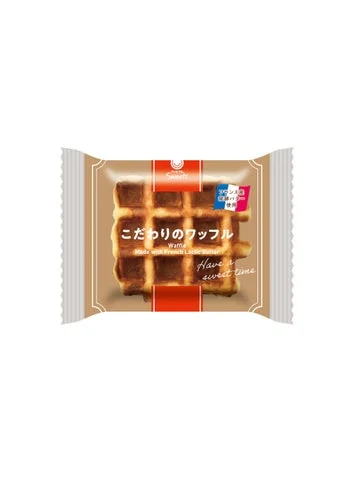 こだわりのワッフルのパッケージ