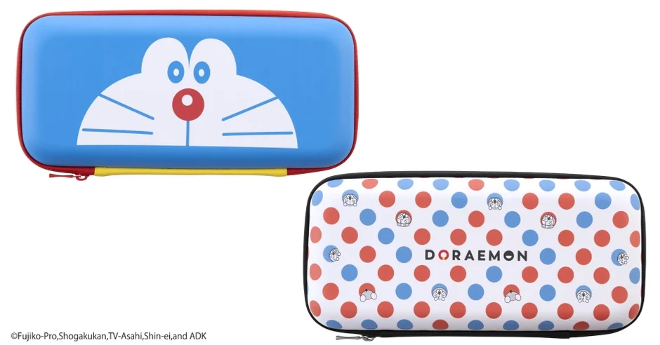 『ドラえもん』デザインのSwitch2用ポーチ！　本体とJoy-Con2を収納可能