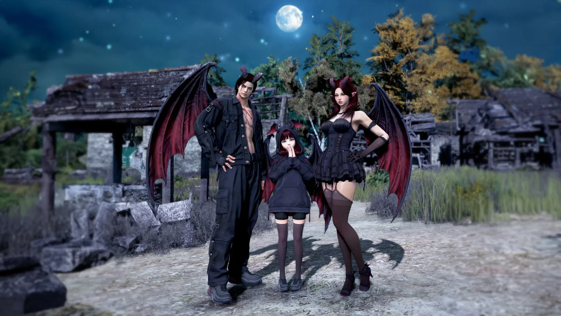 新衣装デモニスを着用した悪魔キャラクター
