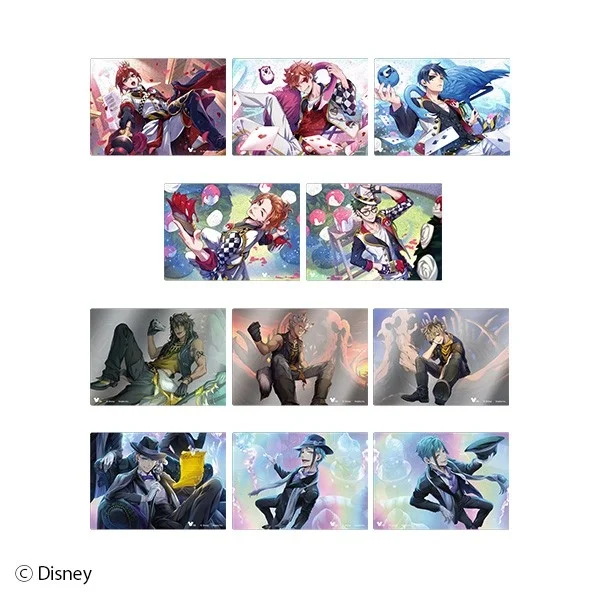 ディズニー ツイステッドワンダーランドのアクリルブロック複数絵柄
