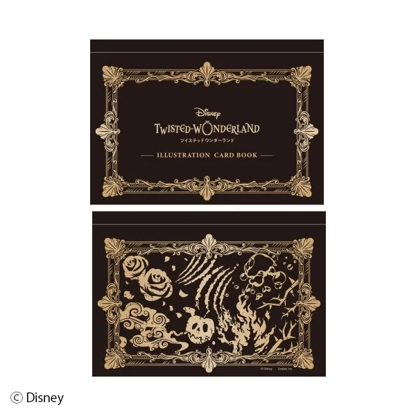 ディズニー ツイステッドワンダーランドのイラストカードブック表紙