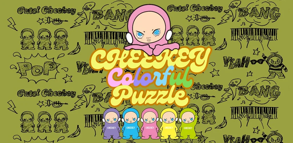 生意気でKAWAIIキャラのパズルゲーム『Cheekey Colorful Puzzle』配信開始