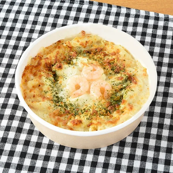 バターの風味広がる海老グラタン