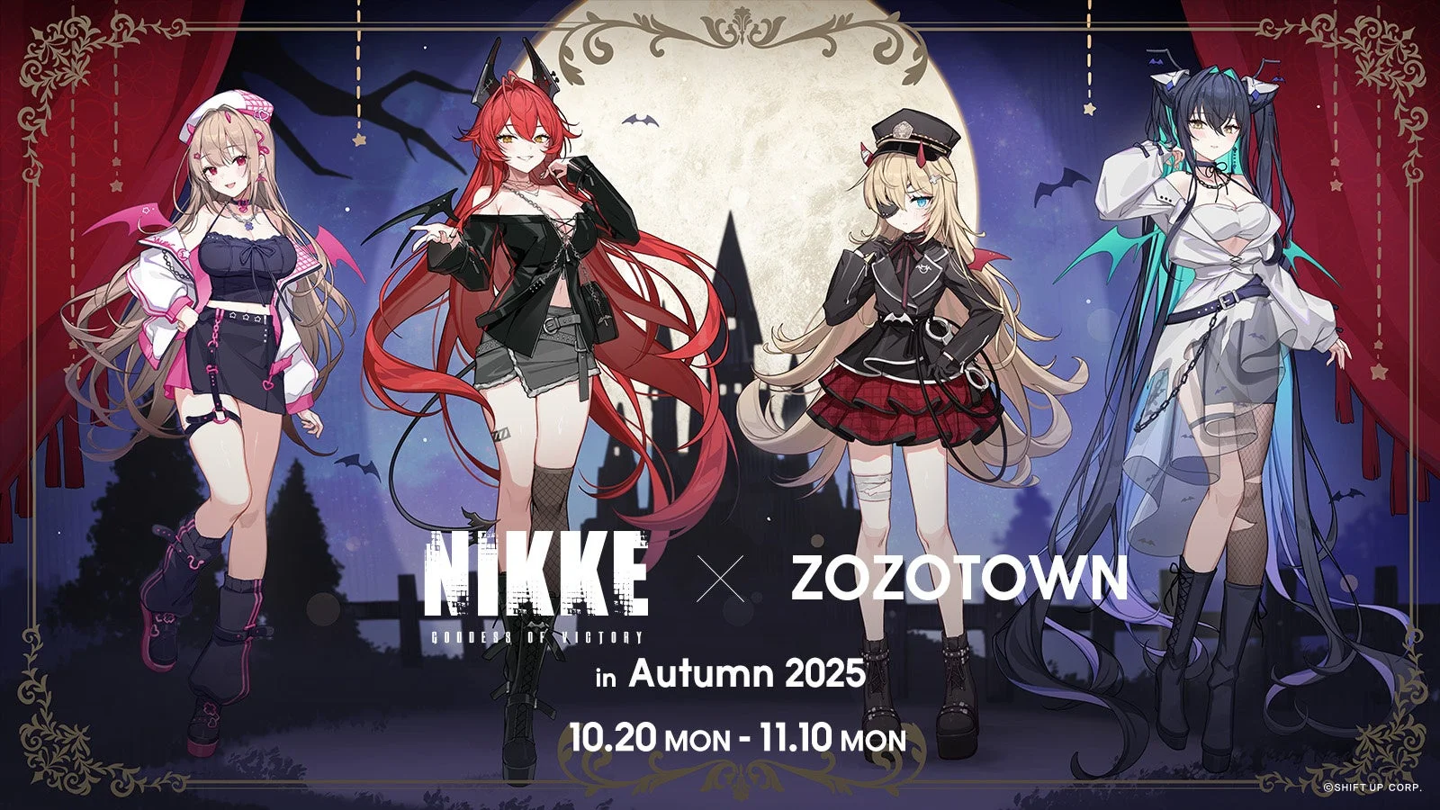 『勝利の女神：NIKKE』×ZOZOTOWNコラボアイテム販売決定！　描き下ろしイラストのTシャツやキャラクターモチーフジャケットが登場