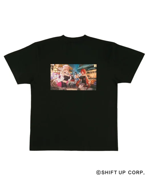 コラボ描き下ろしイラストがデザインされたTシャツ(集合ver.)