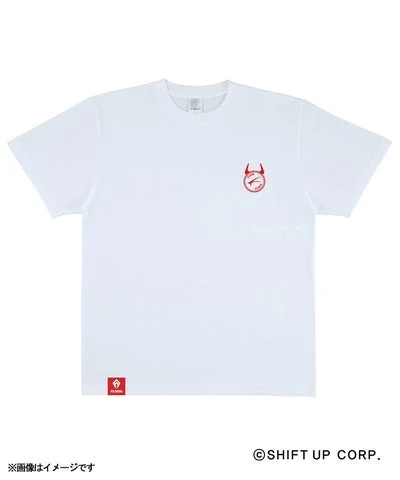 赤い悪魔の角ロゴのTシャツ(キャラクター別デザイン)