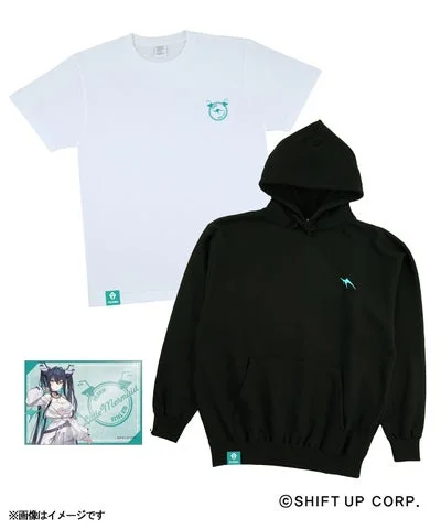 リトルマーメイドデザインのTシャツとフーディ、クリアカードのセット