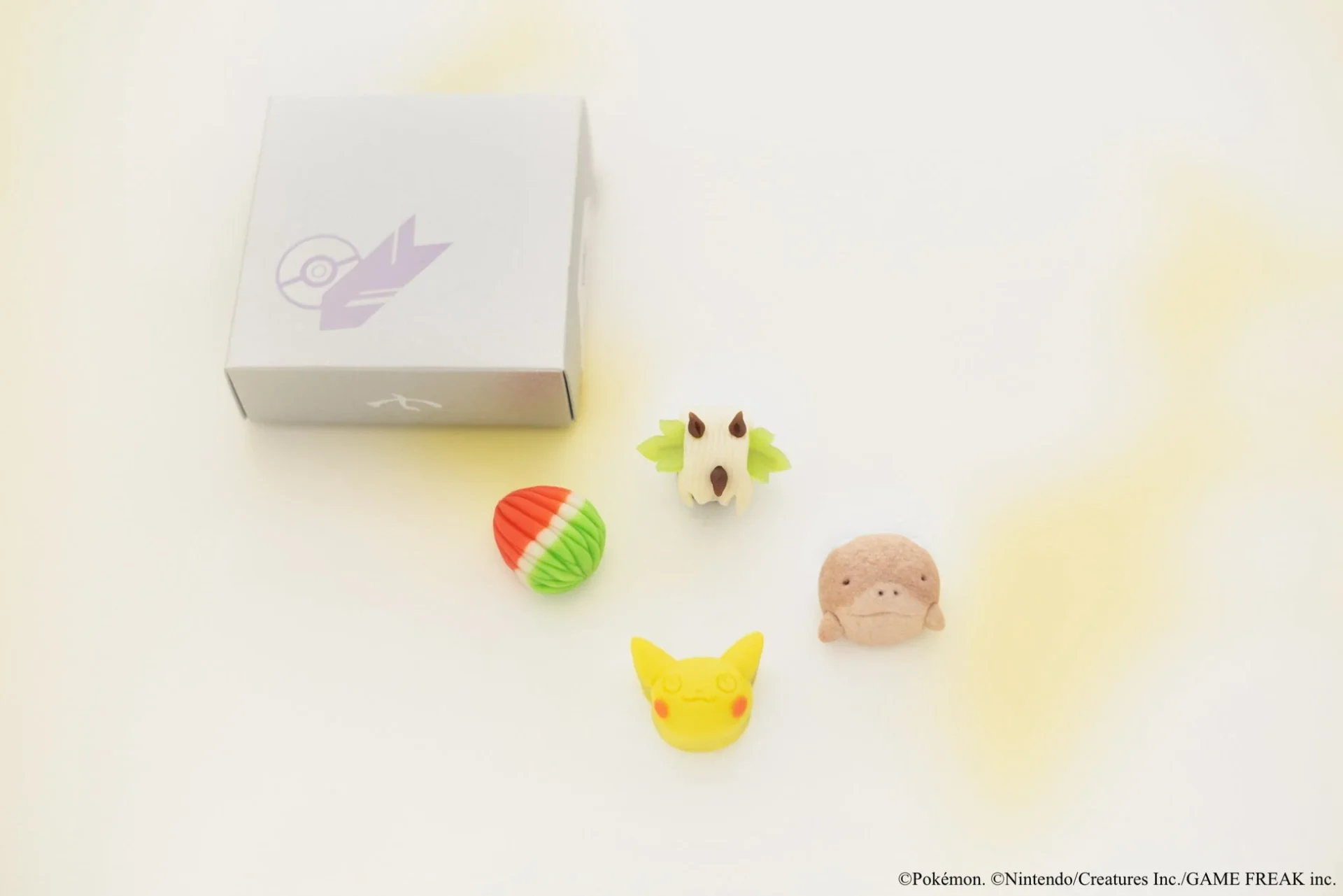 ポケモン上生菓子4個とパッケージ