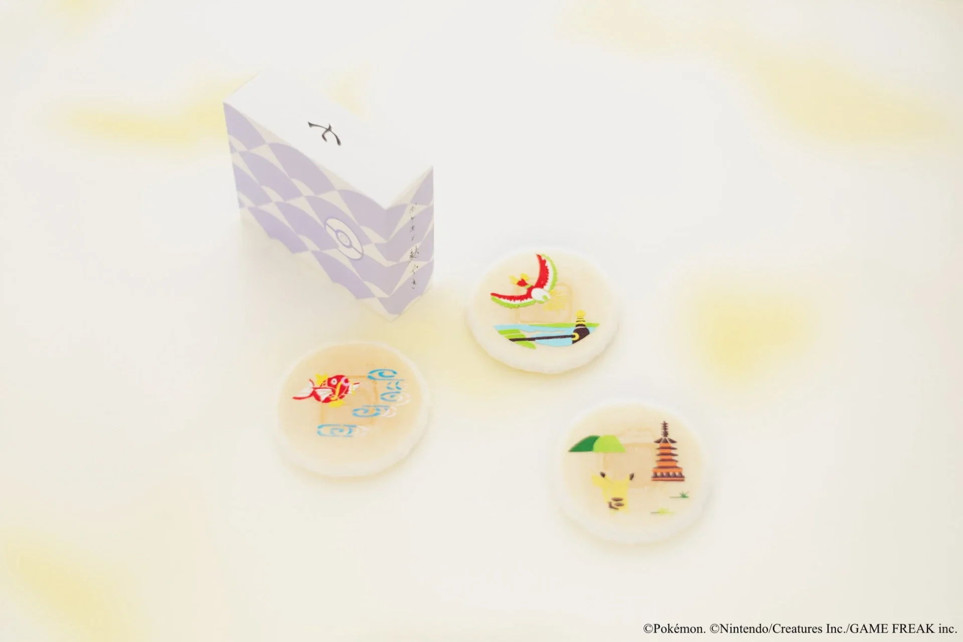 ポケモン麩焼き3枚とパッケージ
