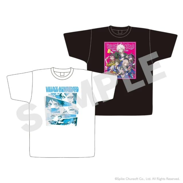 スーパーダンガンロンパ2 ヴィレッジヴァンガードコラボ Tシャツ2種(白・黒)