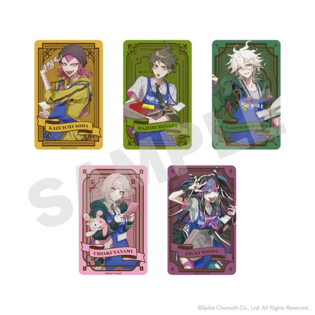 スーパーダンガンロンパ2 ヴィレッジヴァンガードコラボ トレーディングクリアカード等身5種