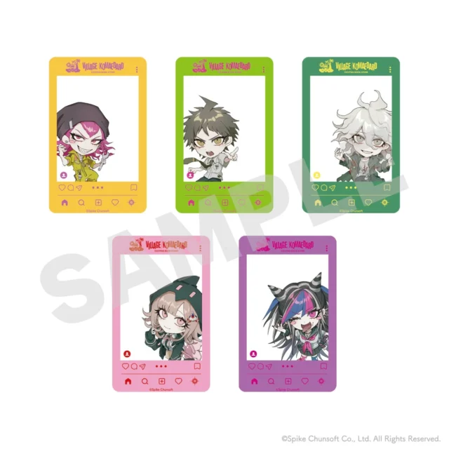 スーパーダンガンロンパ2 ヴィレッジヴァンガードコラボ トレーディングクリアカードSD5種