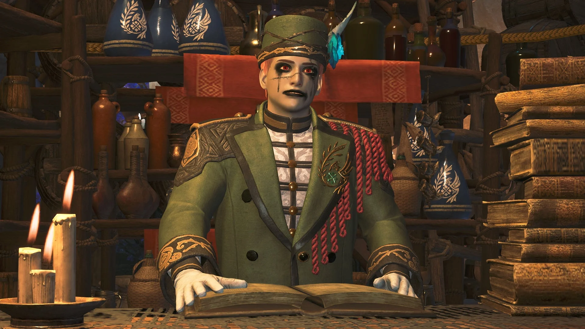 「夢灯の儀」の衣装をまとった男性NPC