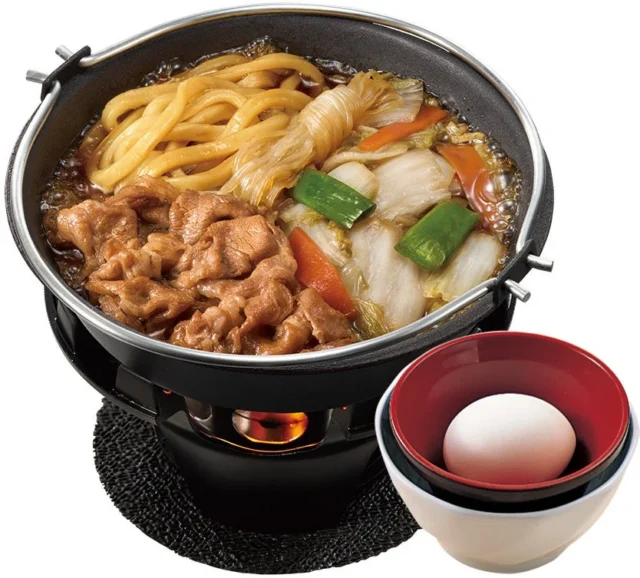 すき家の牛すき鍋単品とたまご