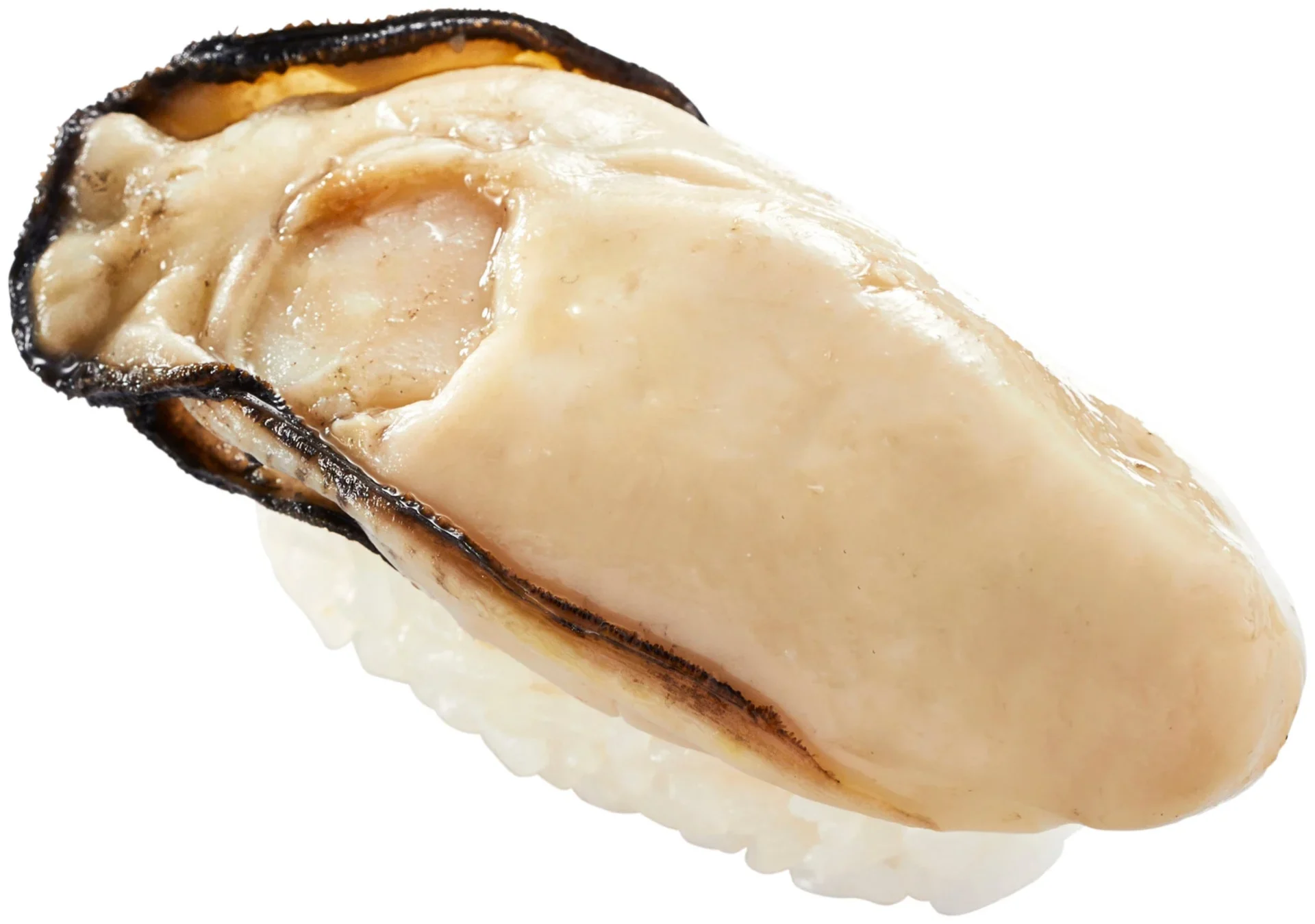 かっぱ寿司の「瀬戸内海産 蒸し牡蠣」一貫。