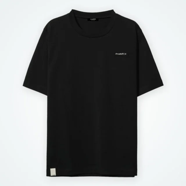 Arcade REX by ChroNoiR スモールボックスロゴ ショートスリーブTシャツ(ブラック)