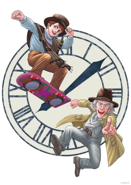 稲田浩司さんによる『バック・トゥ・ザ・フューチャー』記念イラスト
